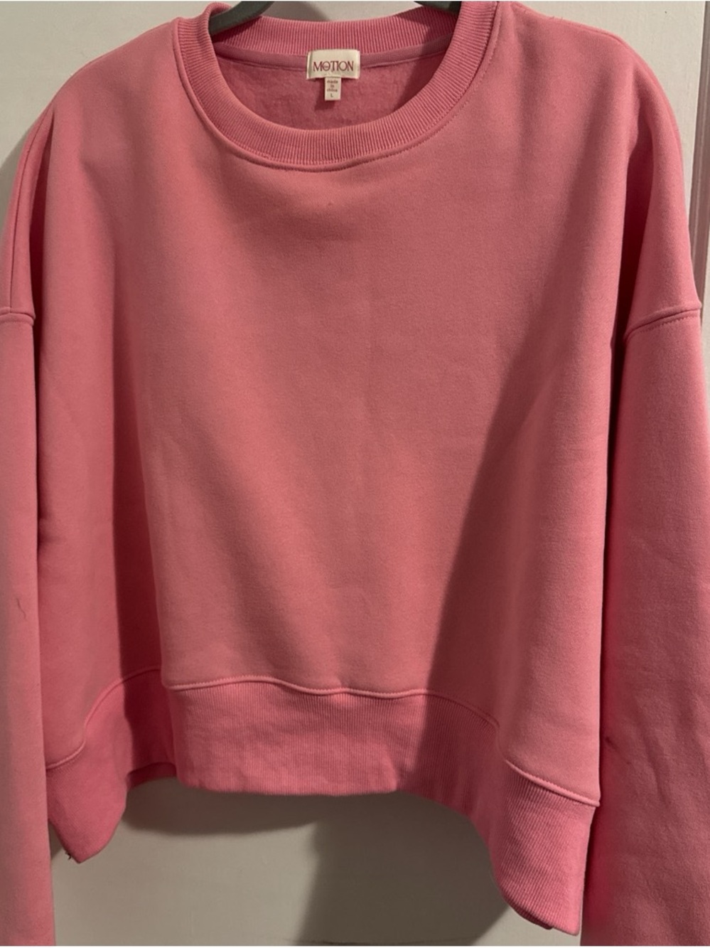 MOTION Pink Crewneck Sweatshirt
